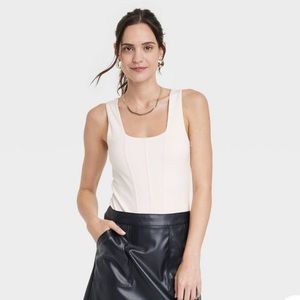 NWT Target square neck sleeveless body suit